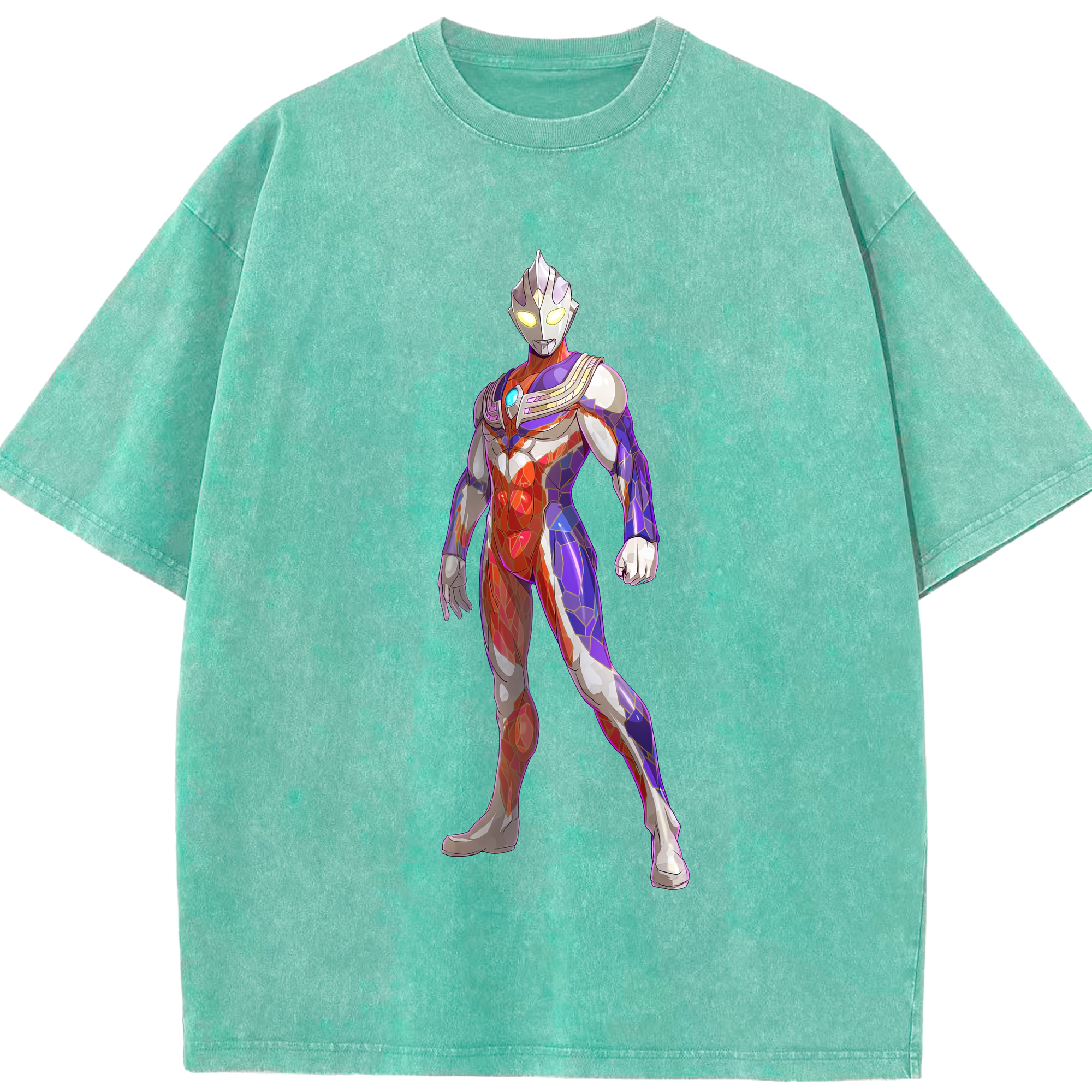 （画像用） ウルトラマン Ultraman 綿100% ヴィンテージ風 半袖Tシャツ（フロントプリント）